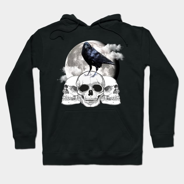 Raven & Skulls Hoodie by petermurphy619